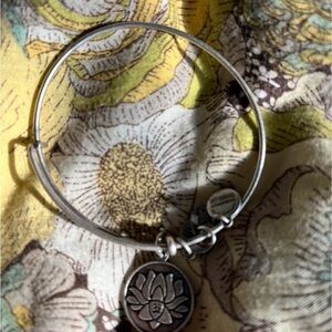 Alex and Ani Silver Lotus Bracelet